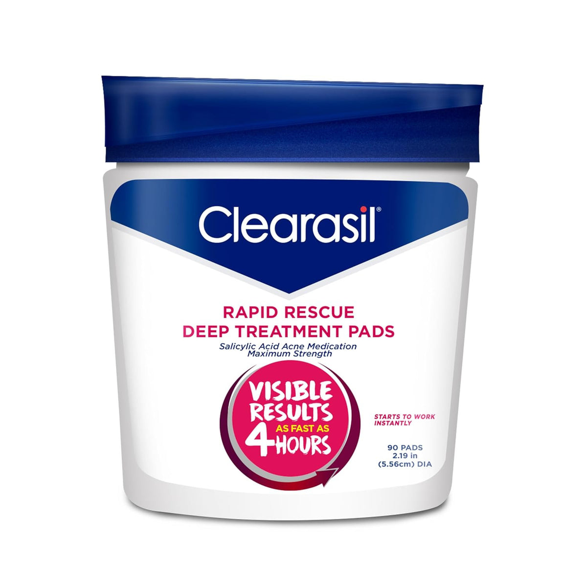 Deep Acne Treatment Pads with 2% Salicylic Acid for Fast Pimple Relief