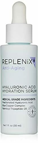 Hyaluronic Acid Face Serum - Hydrating Anti-Aging Serum with Peptides & Antioxidants, 1 Fl Oz