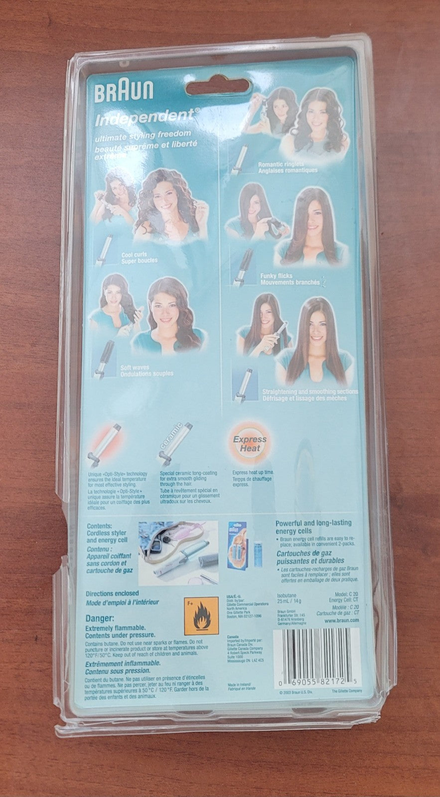 Braun C20 Cordless Styler with Energy Cell – Independent Model New Sealed