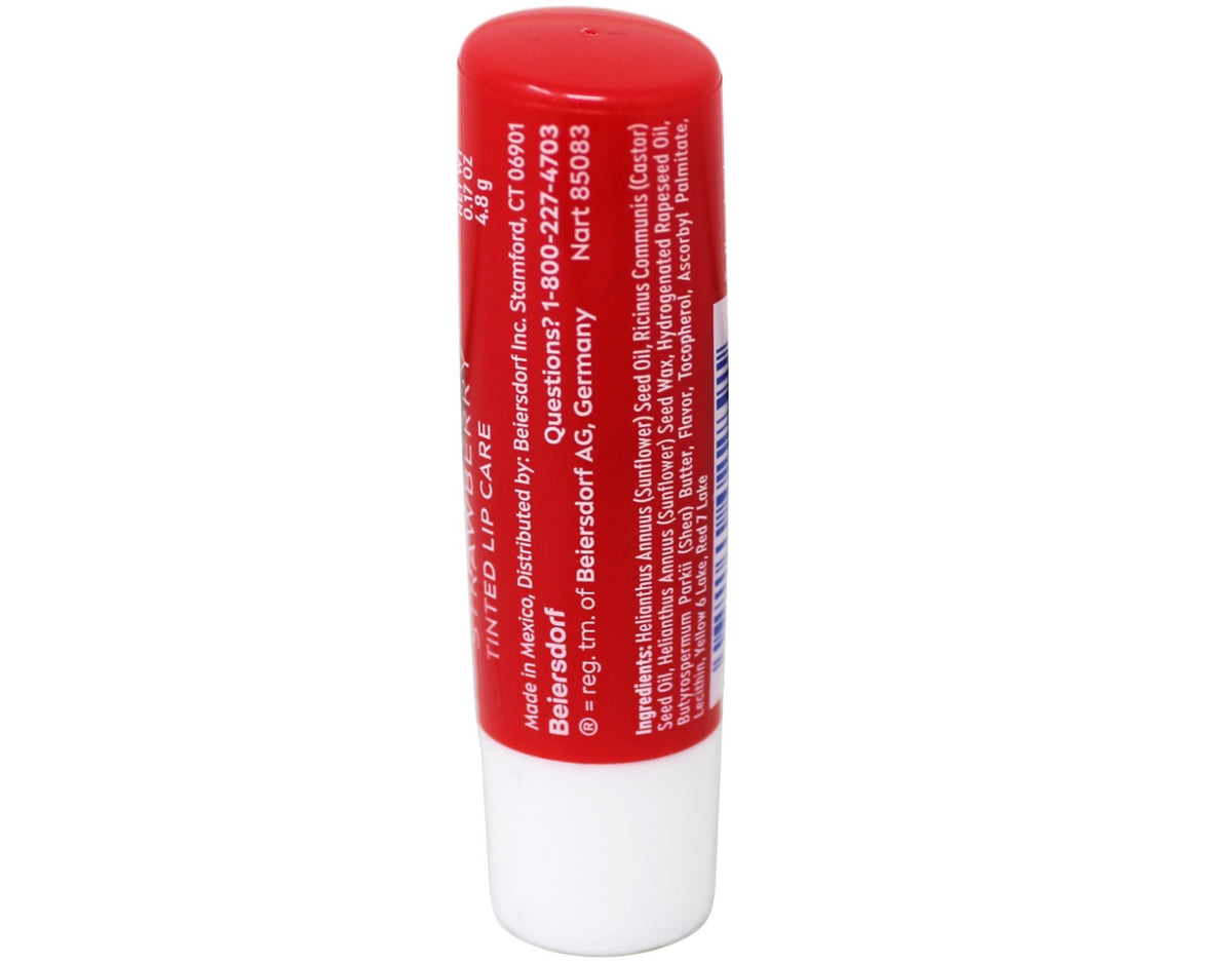 NIVEA Strawberry Lip Balm Tinted Lip Care Set - Hydrating & Nourishing 6 Pack