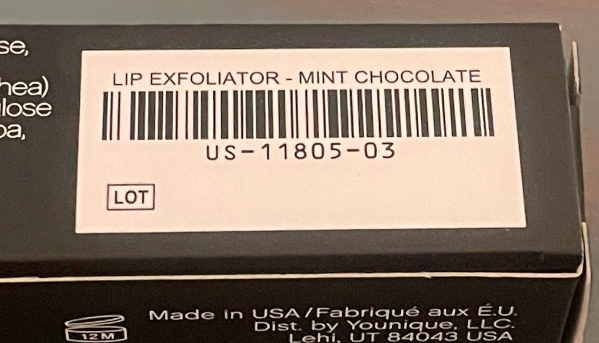 Lip Exfoliator Mint Chocolate - Younique Moodstruck New In Box