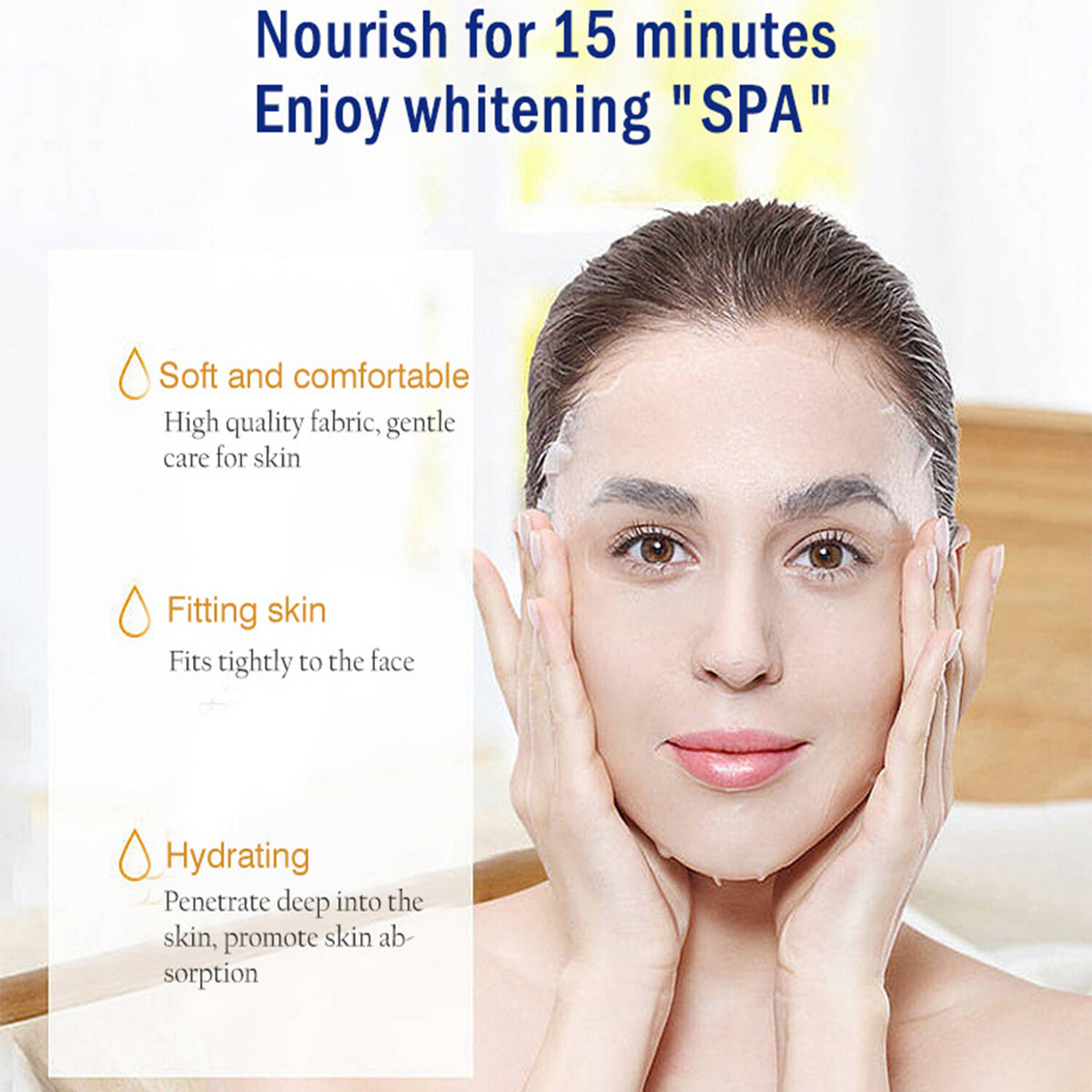 Fruits & Vegetables Honey Facial Mask 25ml x 10pcs