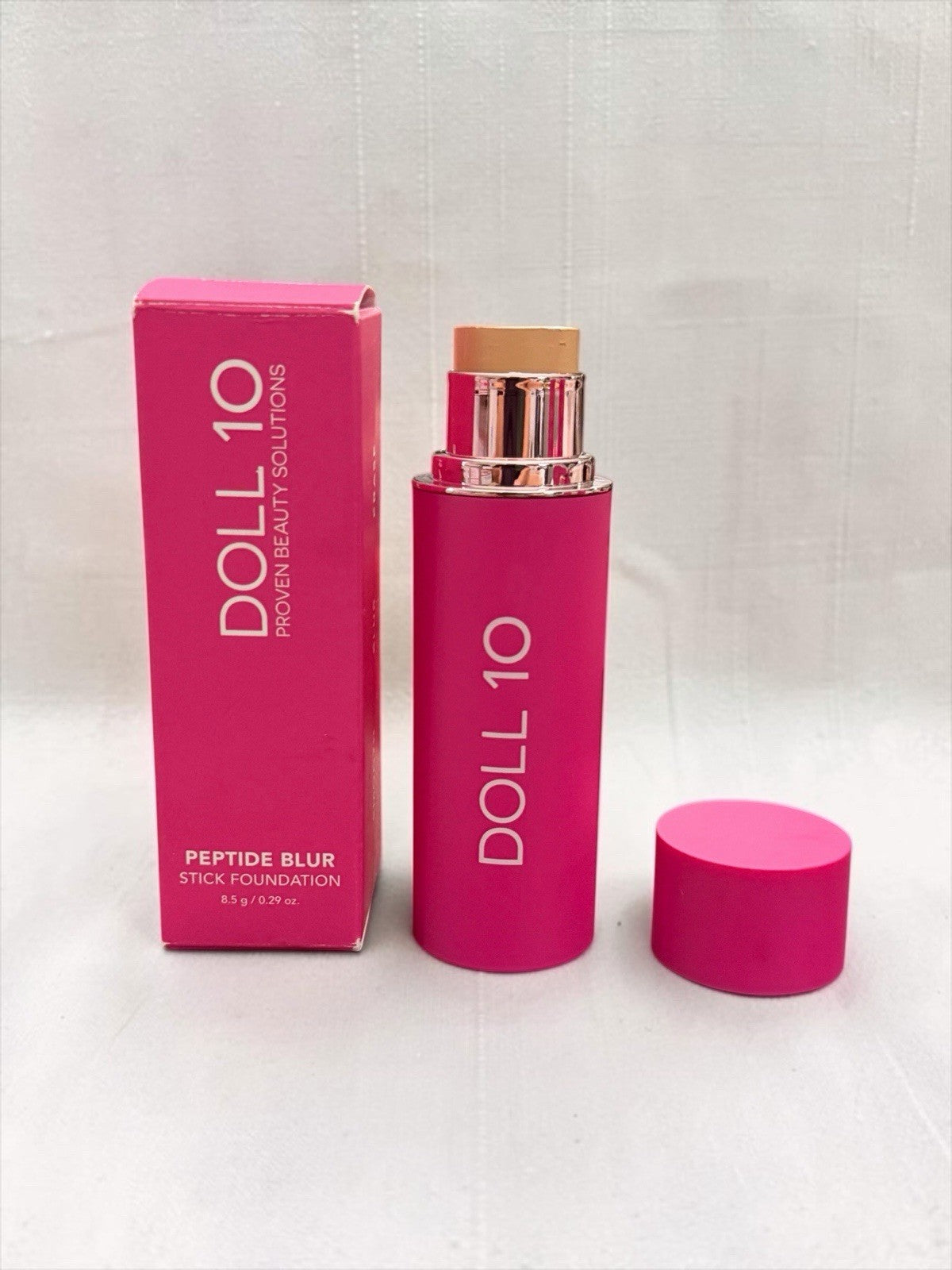 Doll 10 Peptide Blur Stick Foundation - Fair Light, Smooth Pores & Fine Lines