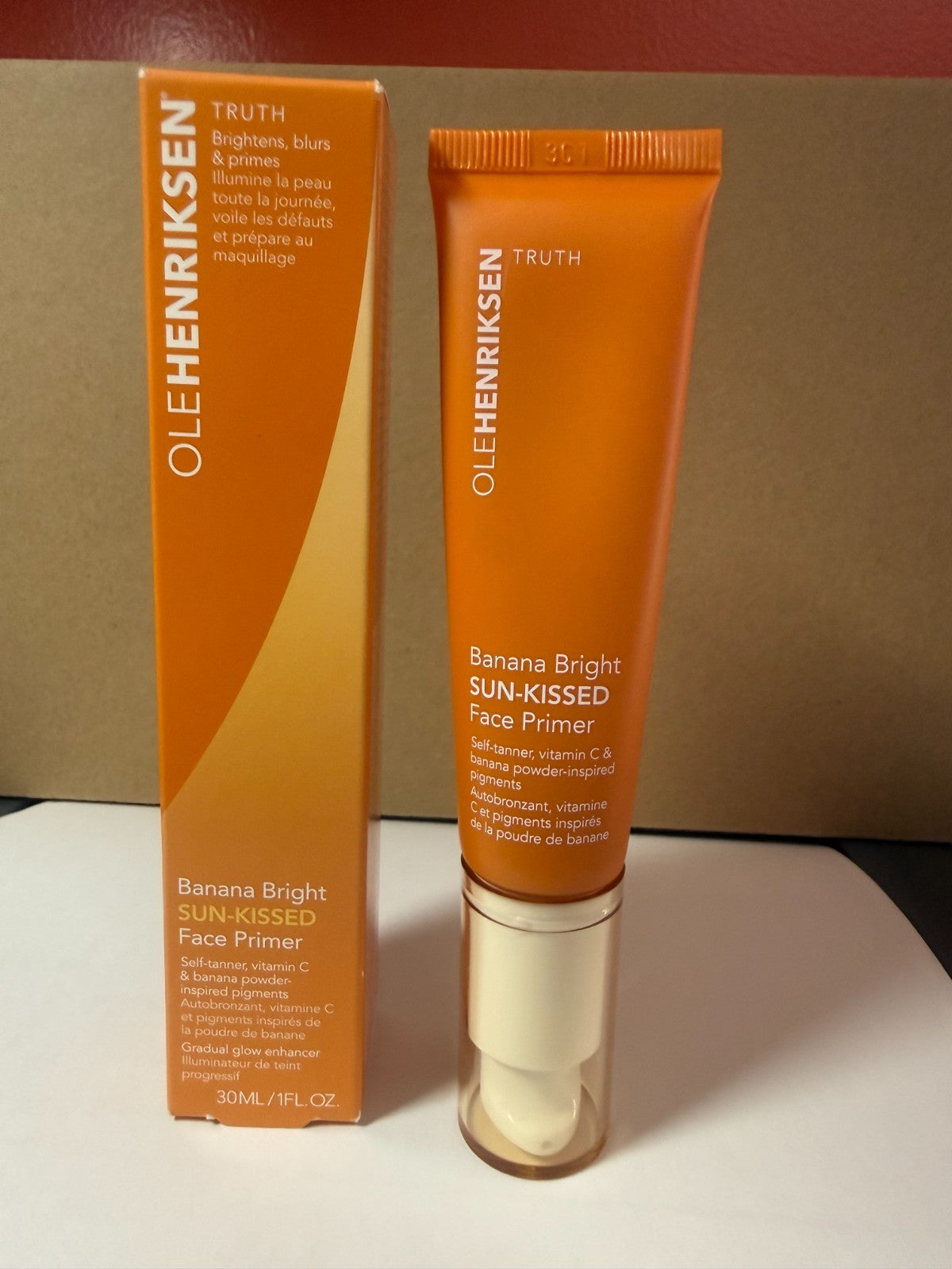 Face Primer with Vitamin C - Brightening Sun-Kissed Makeup Base 1 oz