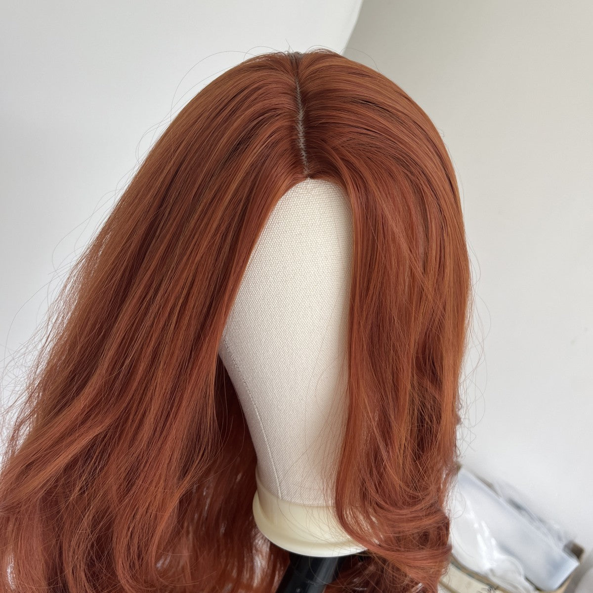 Long Wavy Synthetic Heat-Resistant Wig for Women - Red Copper Dress Up