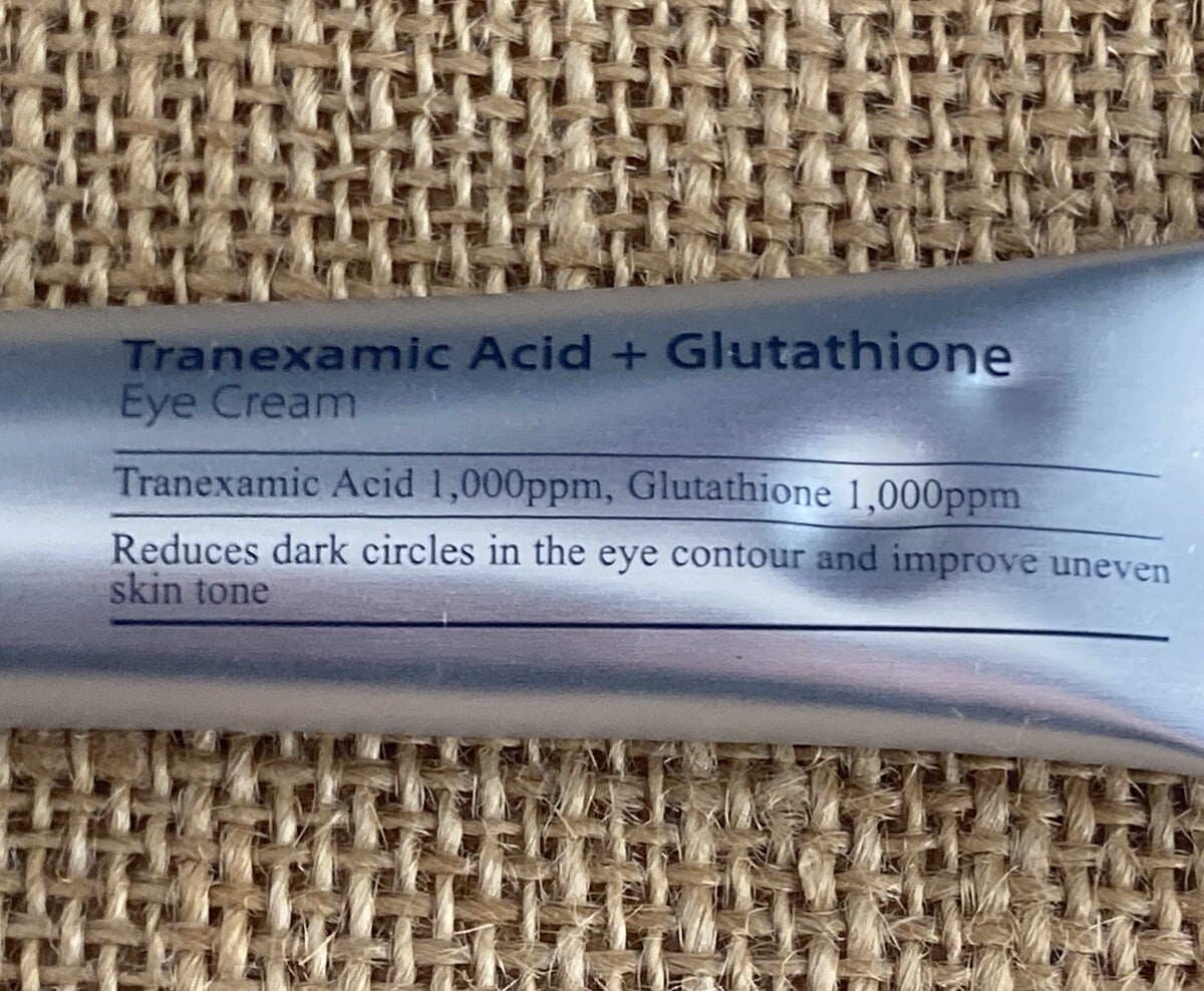 Tranexamic Acid and Glutathione Eye Cream - 2 Travel Tubes, 12g Each