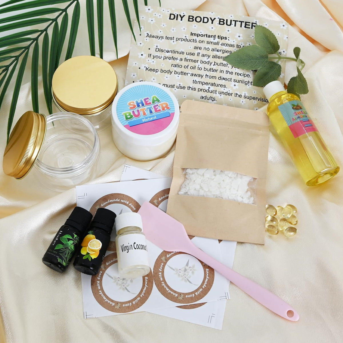 DIY Shea Body Butter Making Kit with Coconut Oil & Essential Oils