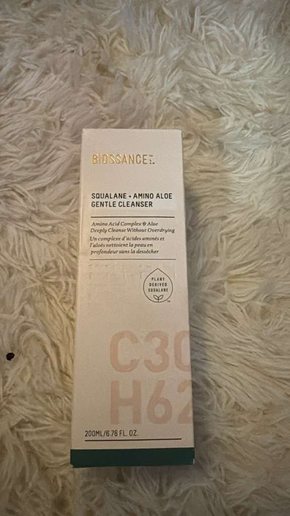 Biossance Squalane + Amino Aloe Gentle Facial Cleanser 6.76 oz / 200ml