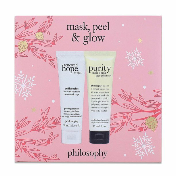 Skincare Mask & Peel Set - Travel Gift Kit with Purity & Peeling Mousse