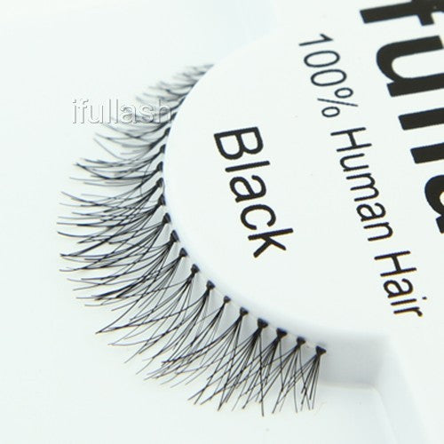 False Eyelashes 100% Human Hair Natural Look Pack of 6 or 12 Pairs