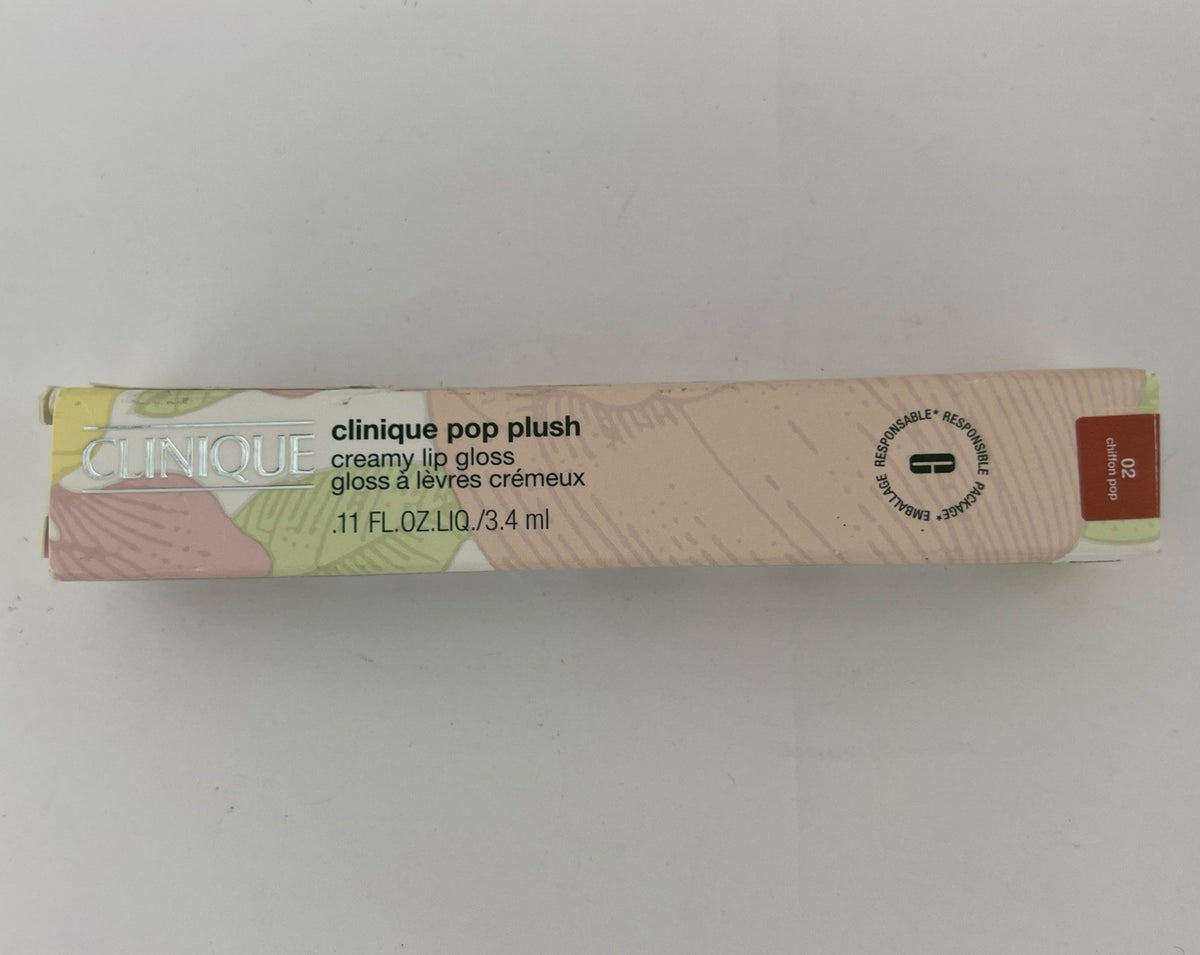 Clinique Lip Gloss Chiffon Pop 0.11 oz Full Size - Creamy, Hydrating Lip Shine