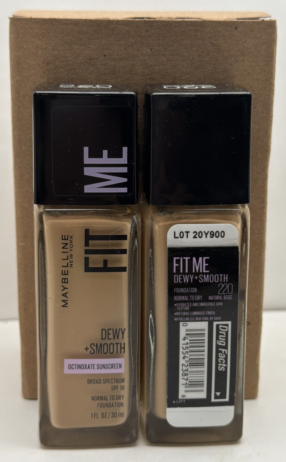 Liquid Foundation for Face Makeup - Dewy + Smooth, Natural Beige #220
