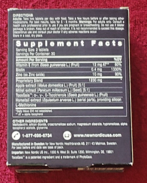 Hair Gro Hair Growth Vegan Tablets with Biotin, 60 Count