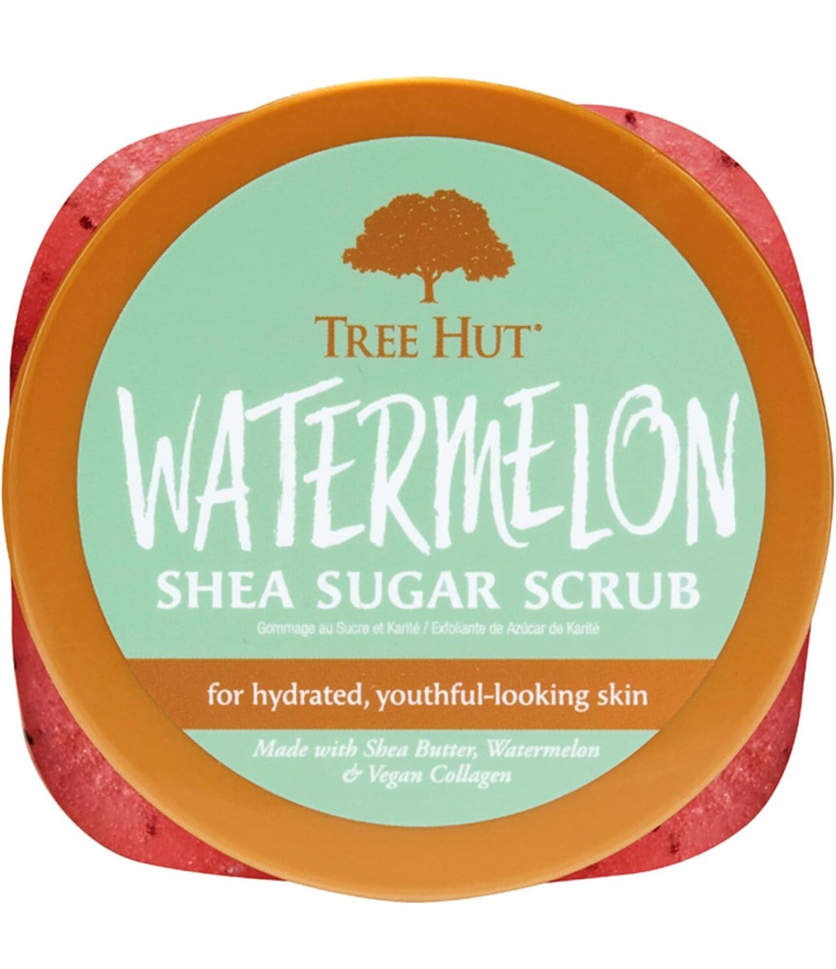 Tree Hut Watermelon Body Scrub Gift Set with Loofah & Shave Oil