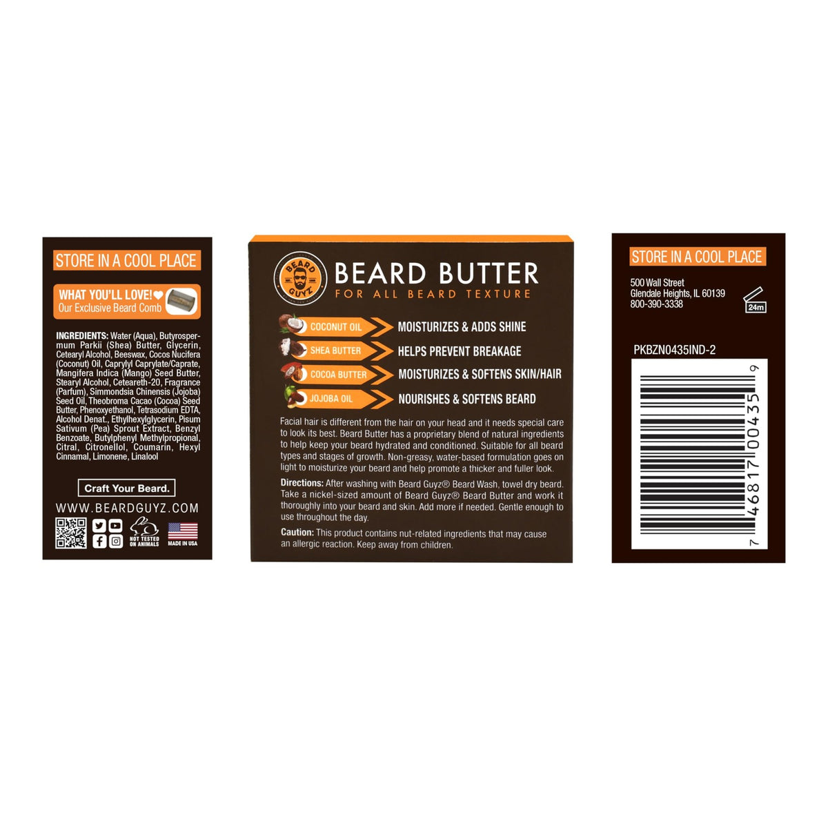 Beard Conditioner - Moisturizing Beard Butter for Soft & Manageable Beards