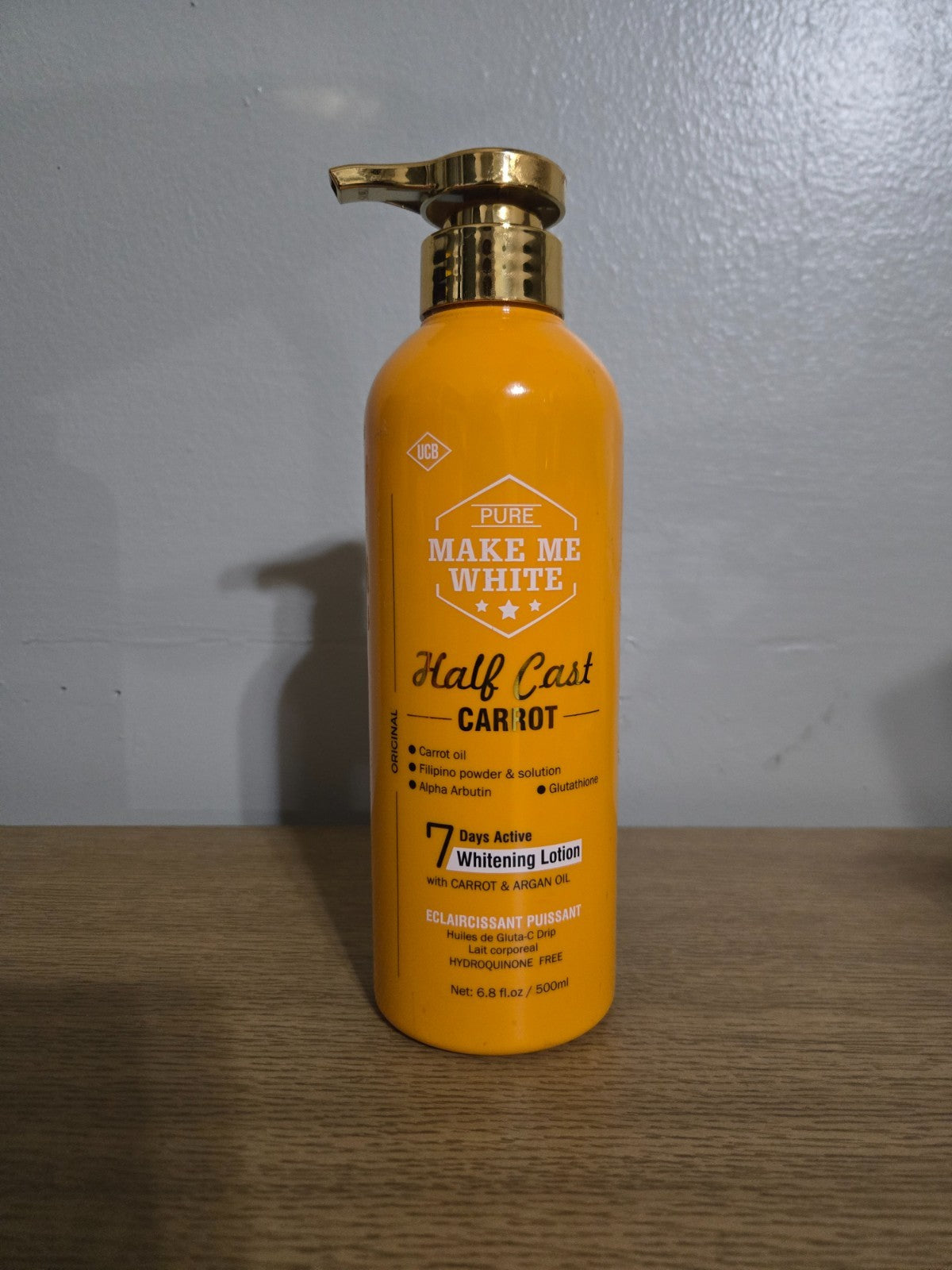Pure Make-Me White Body Milk 500ml with Carrot, Gold, or Black Color - Nourishing Skin Care