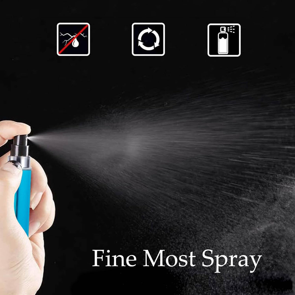 Refillable Travel Perfume Atomizer Set - 10PCS 5ml Mini Spray Bottles