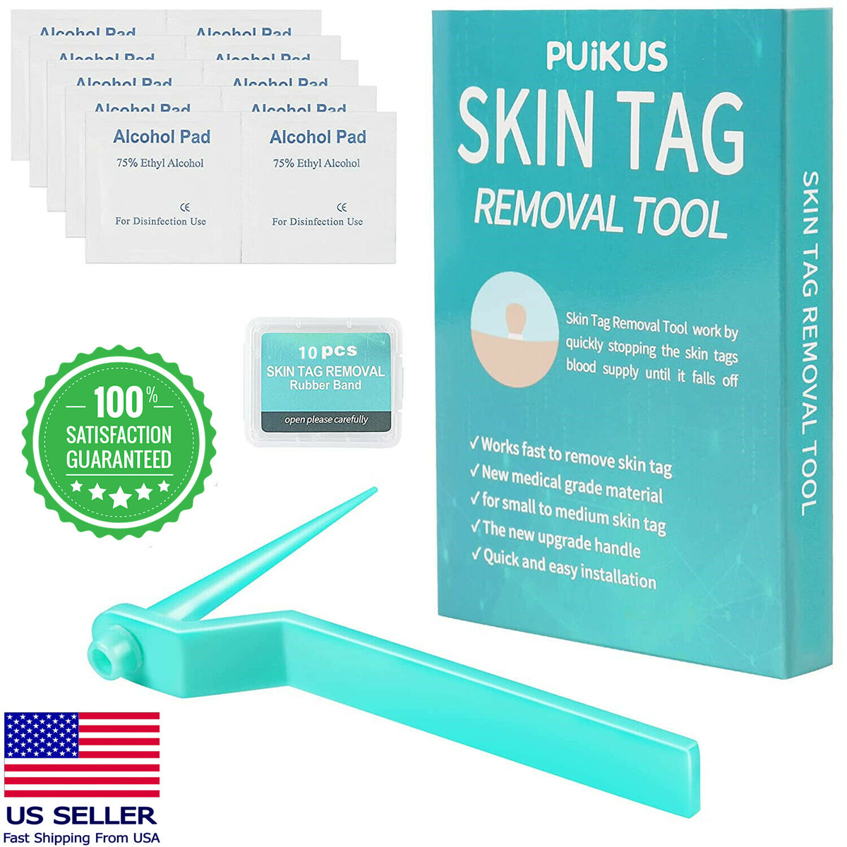 Skin Tag Remover Kit - Painless Wart & Acne Skin Tag Removal Device Set