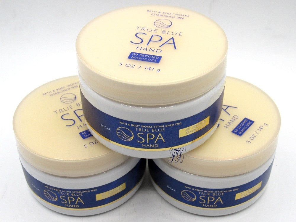BATH & BODY WORKS TRUE BLUE SPA 60 SECOND MANICURE HAND SCRUB 5 OZ