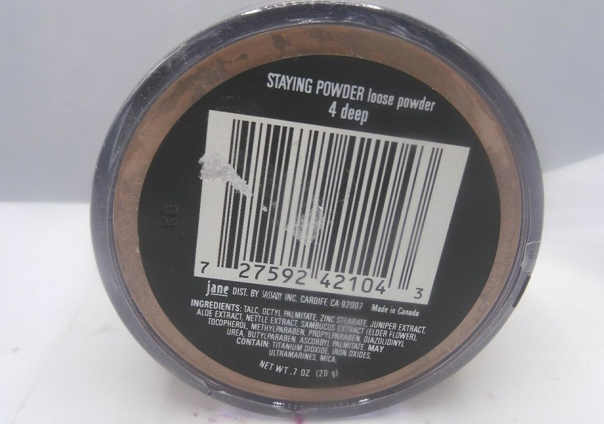 Translucent Loose Face Powder - Deep Shade 4 - Long-Lasting Makeup Finish