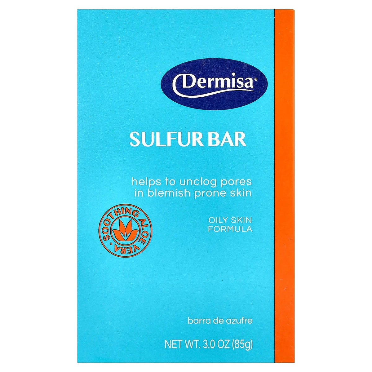 Sulfur Bar Soap for Acne & Oily Skin 3 Oz - 2 Pack with Brightening Bar Bonus