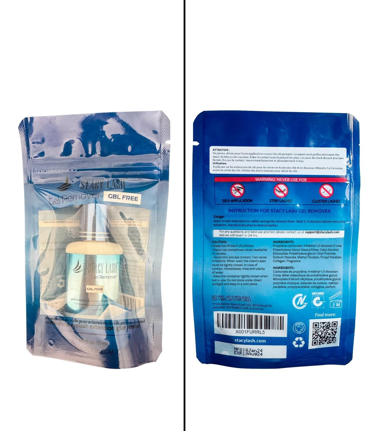 Eyelash Extension Gel Remover 0.51 fl oz Fast Dissolving Lash Glue Remover