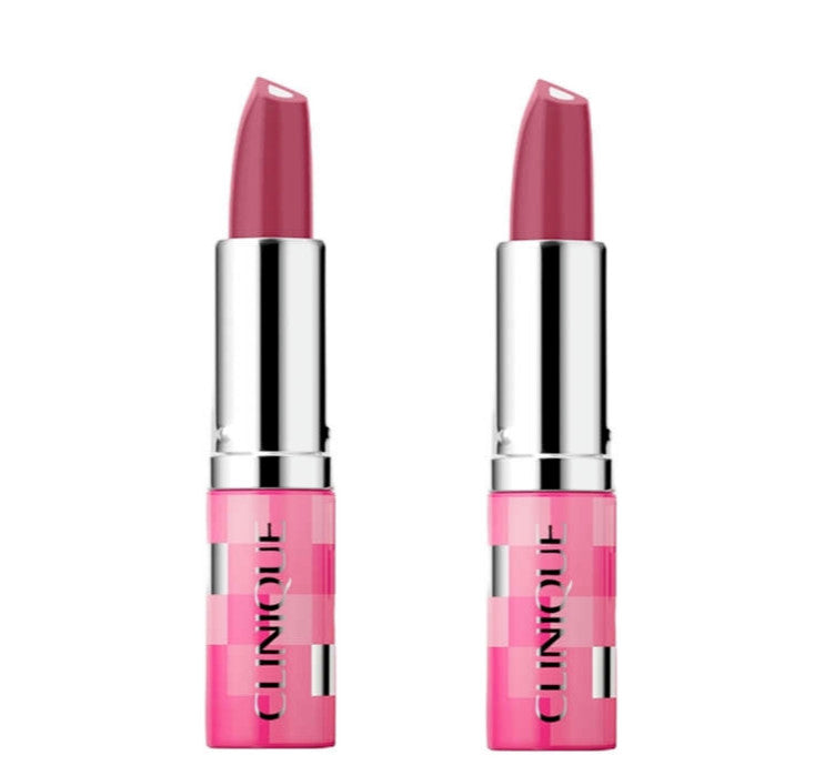 Clinique Dramatically Different Lipstick Raspberry Glace 0.1oz Set - Full Size New