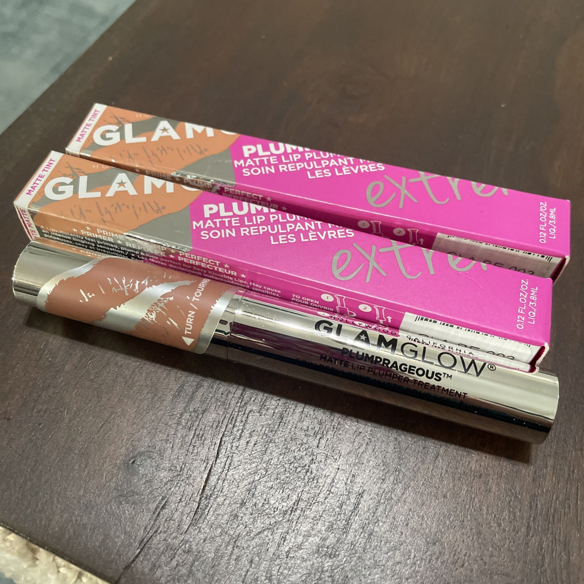 Lip Plumper Treatment Set - Matte & Stacked - 0.12 oz x2