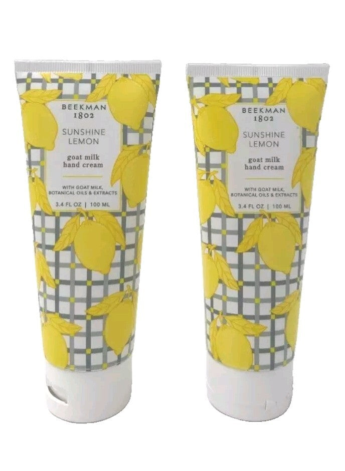 Beekman 1802 Sunshine Lemon Goat Milk Hand Cream Duo