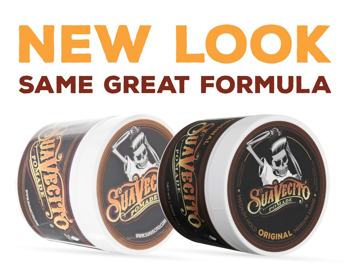 Suavecito Original Hold Pomade 4 oz Water-Based Styling Hair Gel