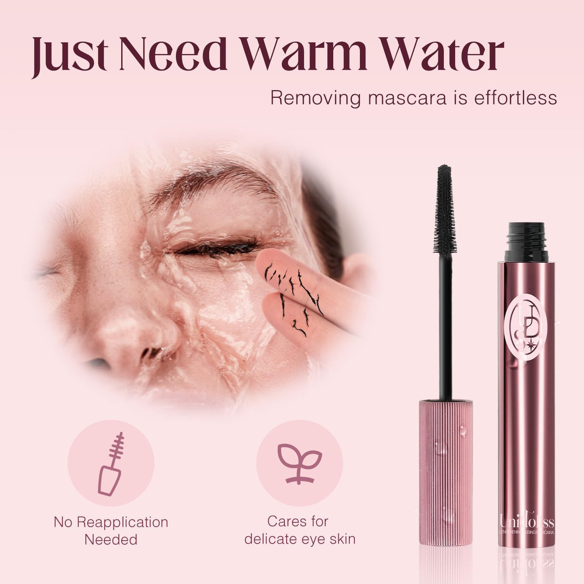 Lengthening Waterproof Tubing Mascara with Nourishing Squalane - Black