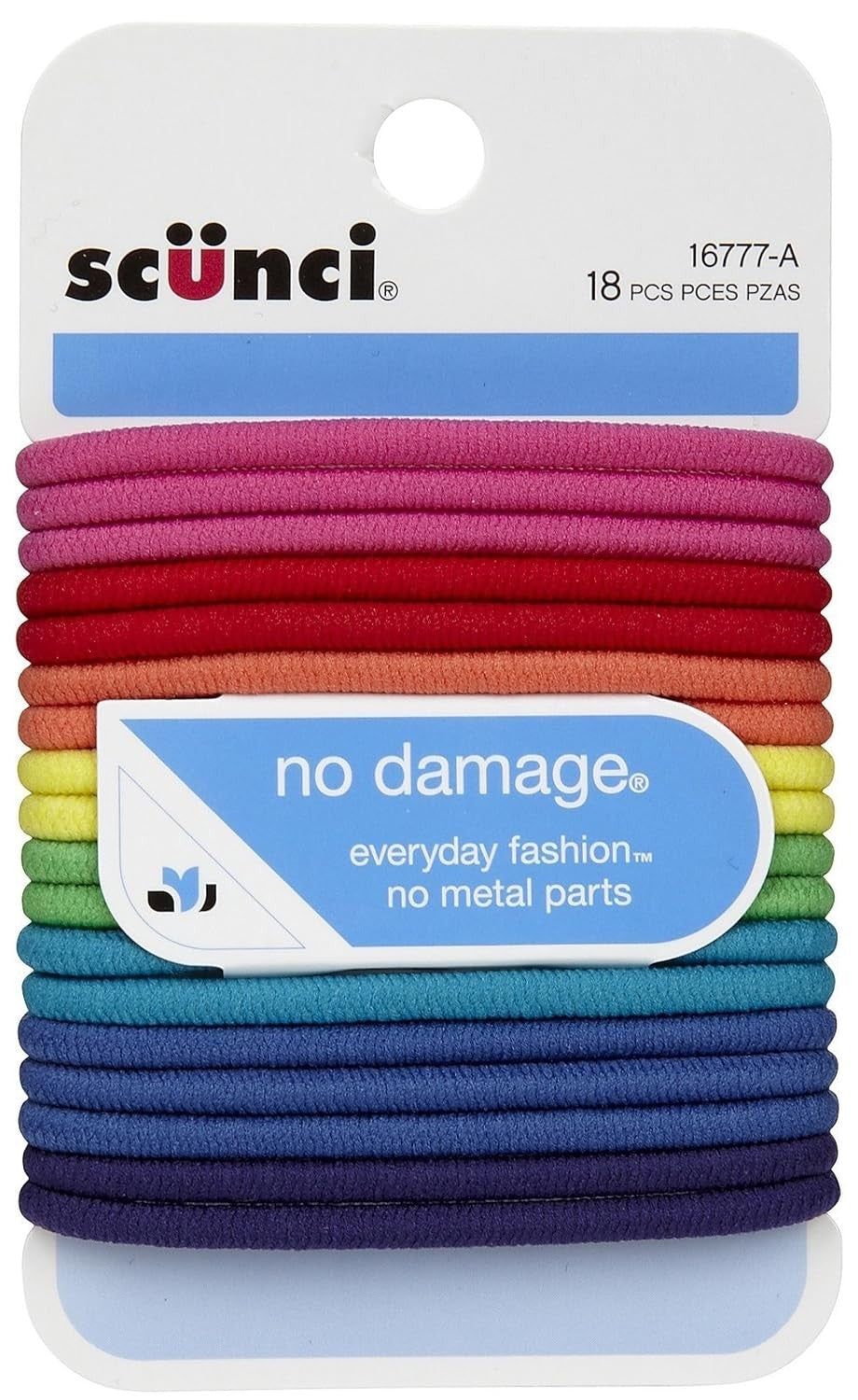 Scunci No Damage Hair Ties, 18 Ct