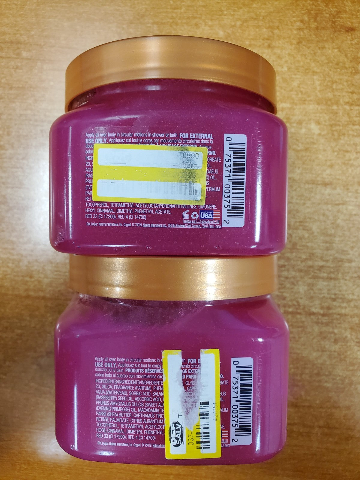 2 Pk: Tree Hut Raspberry Fizz Shea Sugar Body Scrub 18oz ea (3752)