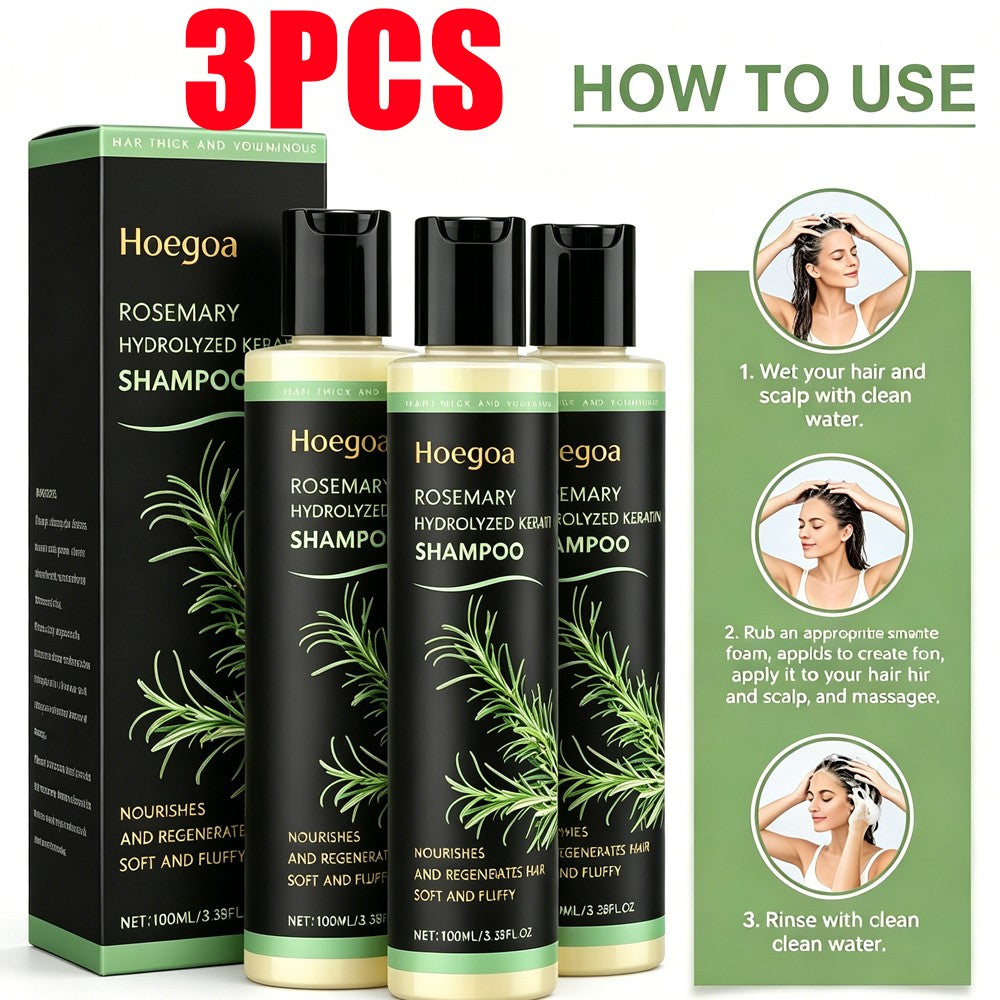 Hair Growth Shampoo with Rosemary & Hydrolyzed Keratin for Damaged Hair – 100ML