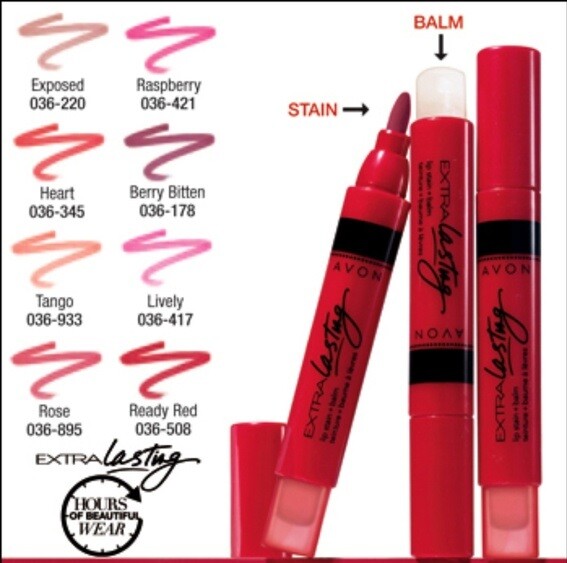 Lip Stain with Balm - Long Lasting Lip Color & Moisturizer - Avon
