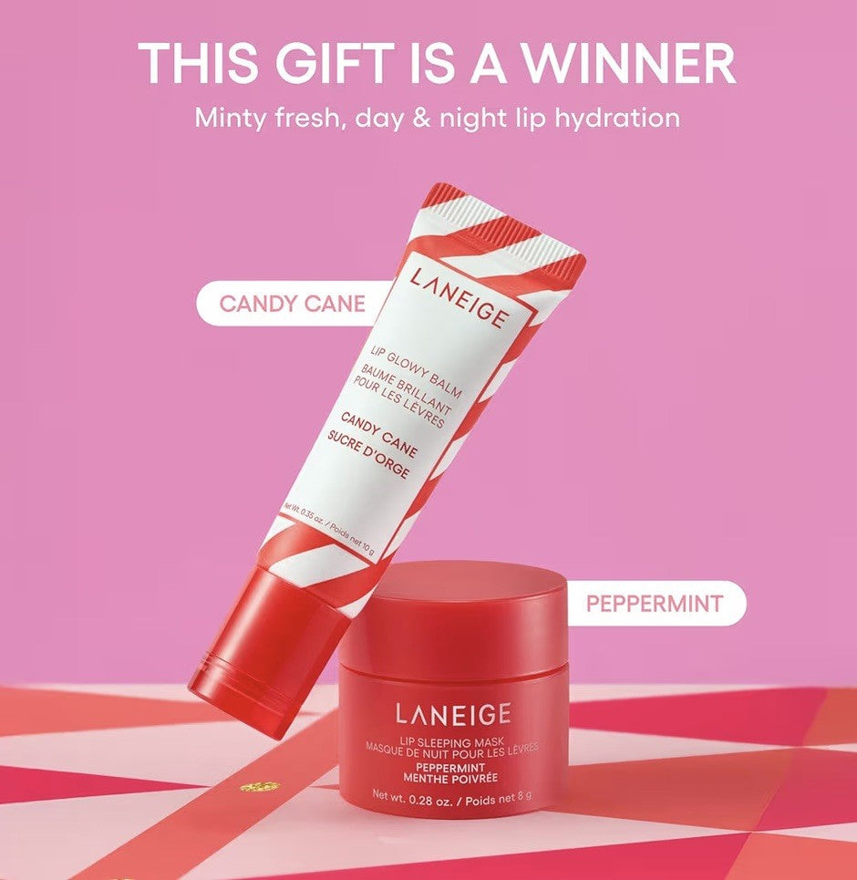Lip Balm and Mask Gift Set - Moisturizing Minty Lip Duo with Shea Butter