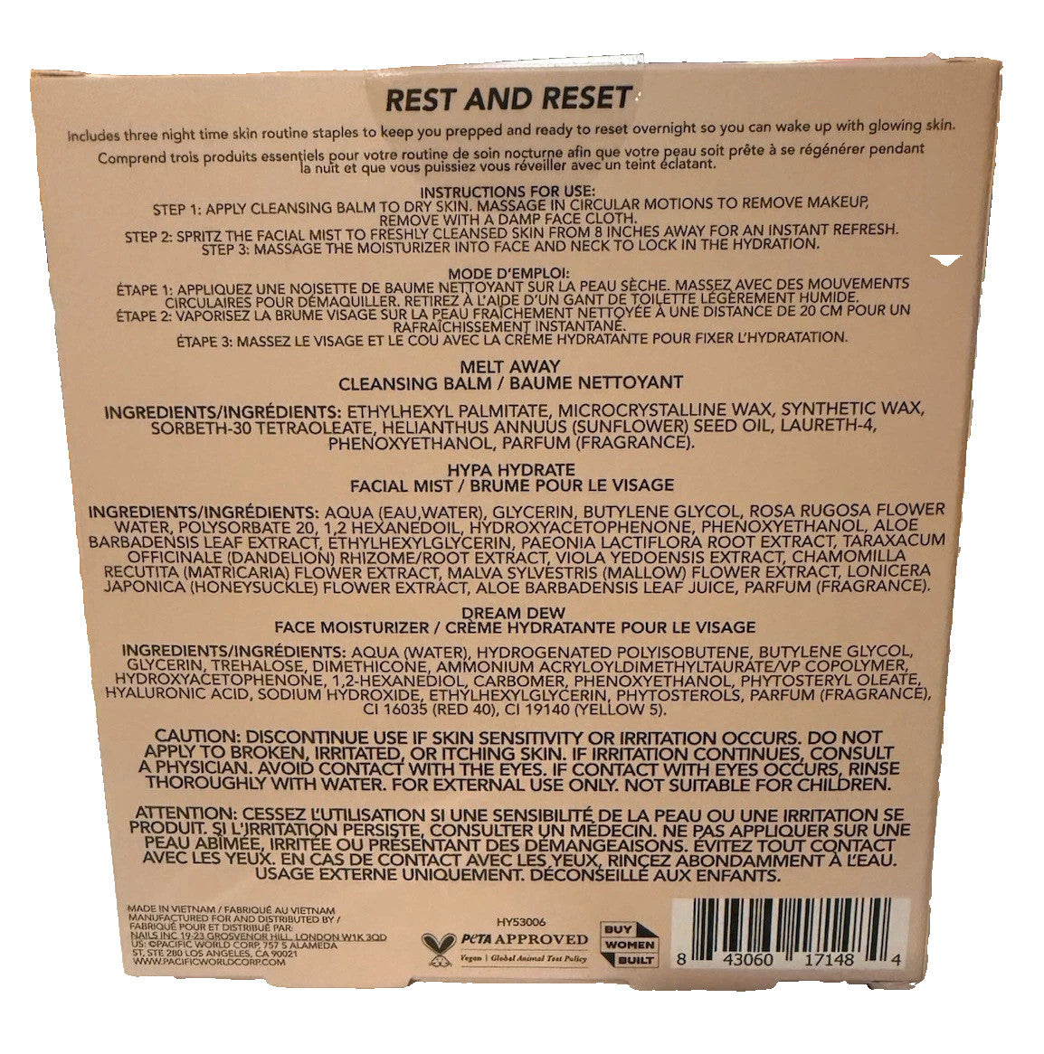 Holler and Glow Skincare Gift Set - Rest & Reset Limited Edition 3 Piece