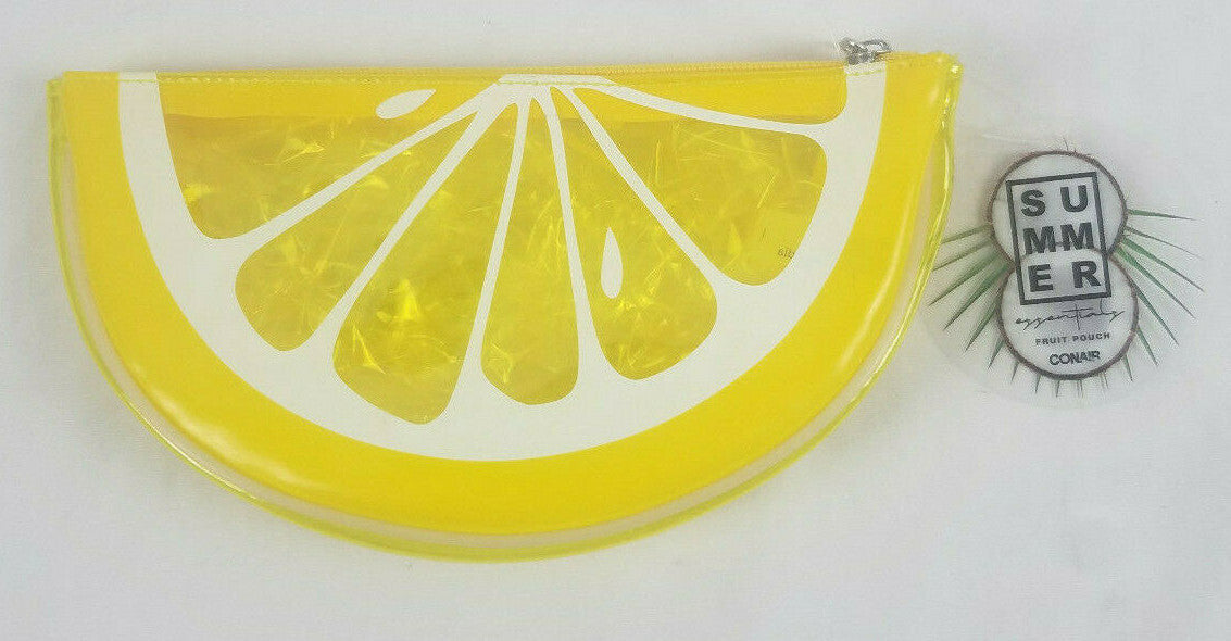 Clear Makeup Pouch Bag for Cosmetics - Summer Fruit Collection, Multiple Colors