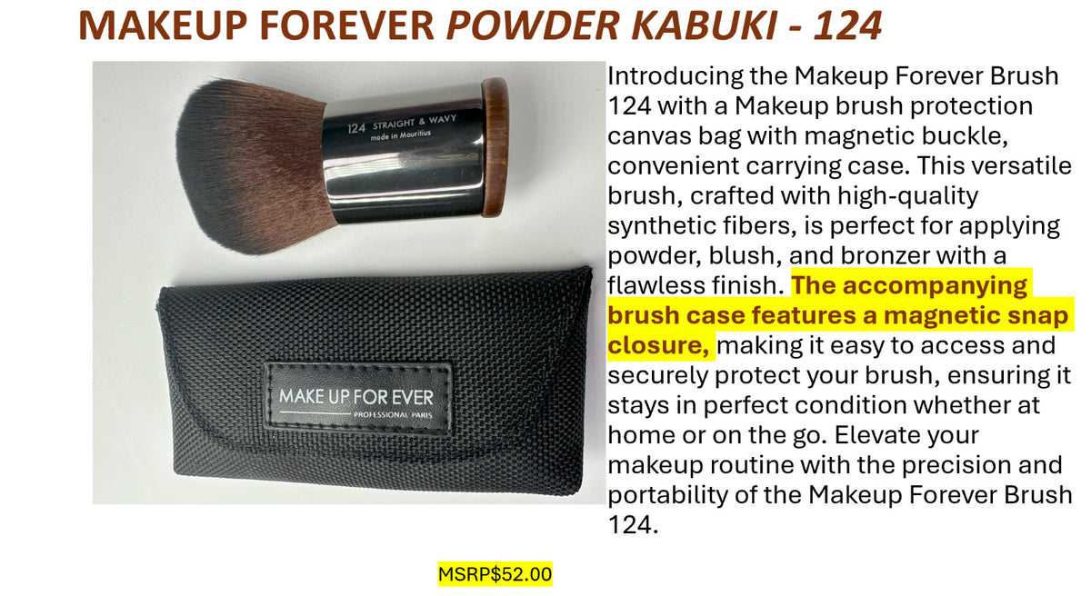 Large Kabuki Brush with Case - Makeup Brush for Face & Powder