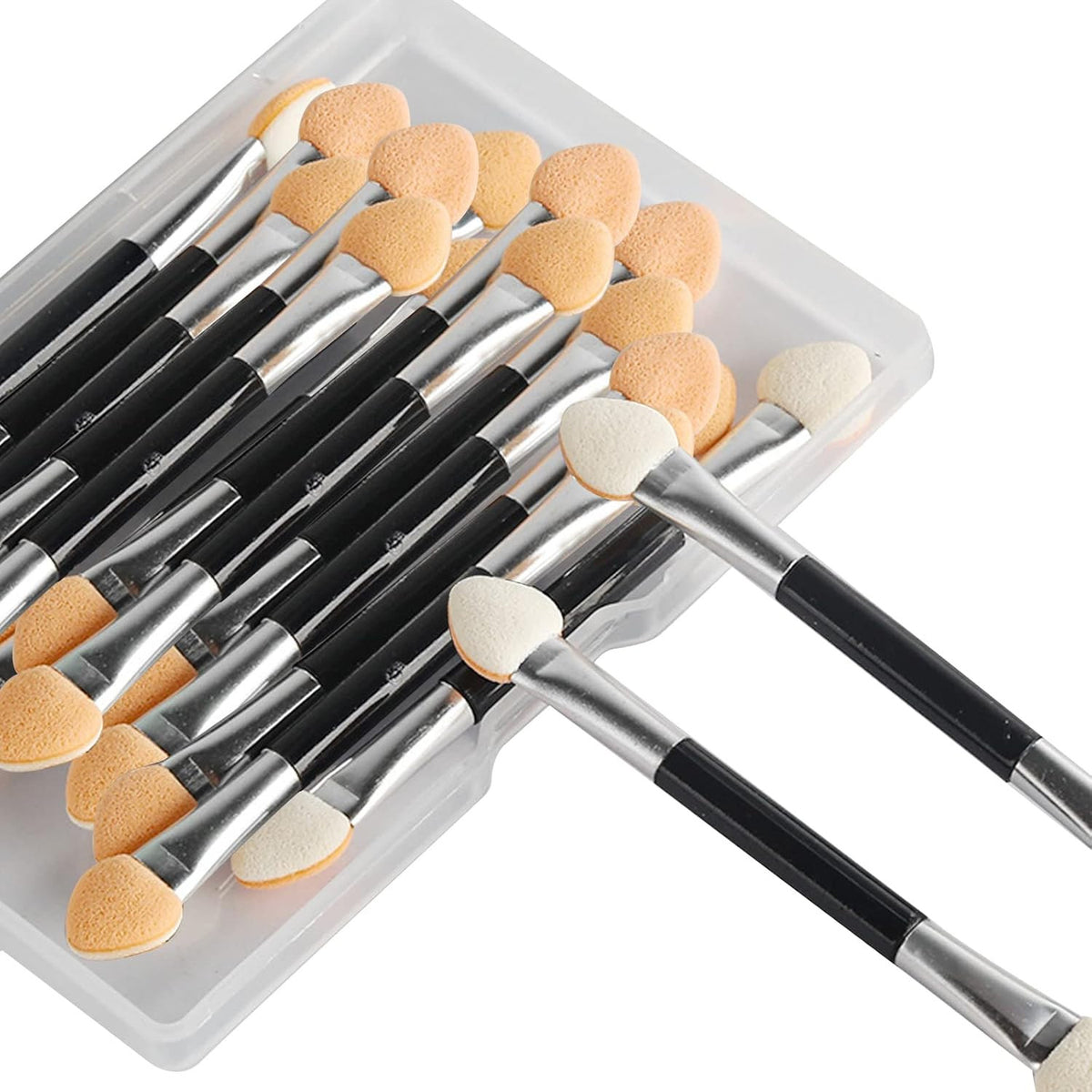 30Pcs Disposable Dual-Sides Eyeshadow Applicators Double-Ended Makeup Sponges