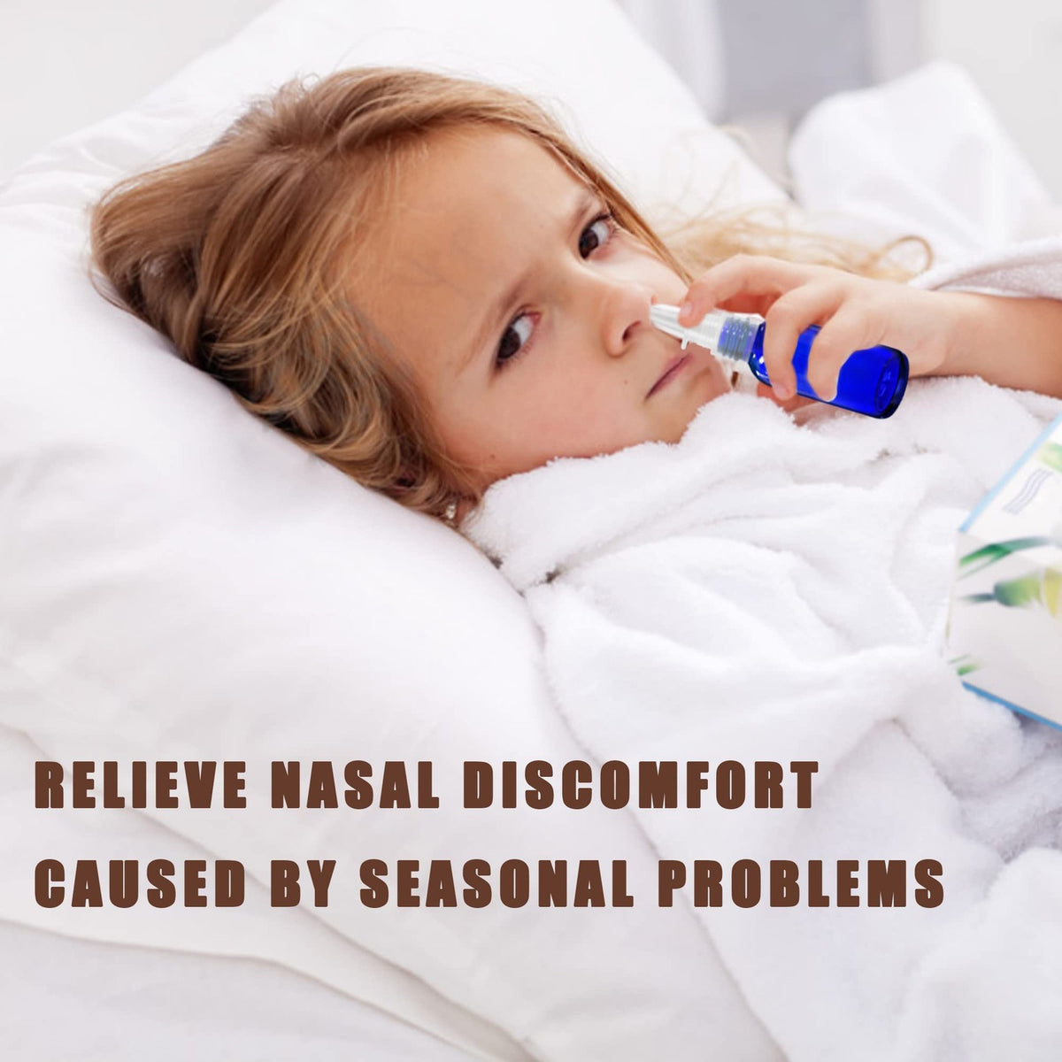 Refillable Glass Nasal Spray Bottles Set - 1oz (30ml) with Pump & Labels