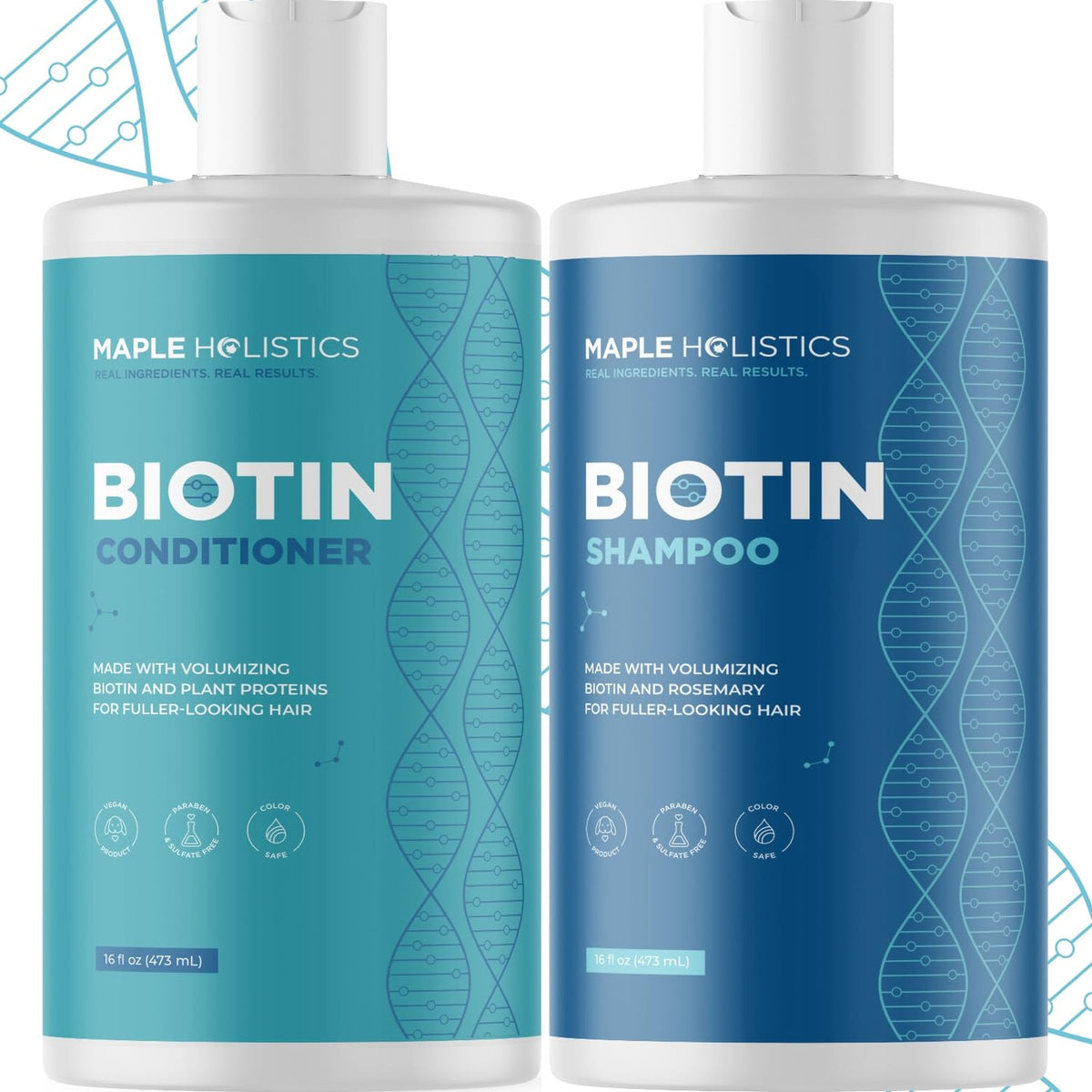 Rosemary Biotin Shampoo and Conditioner Set, Volumizing Hair Care for