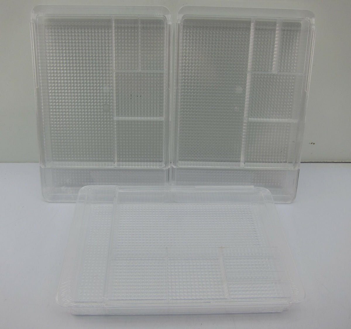 Expandable Makeup Organizer 3-Piece Set - Adjustable Cosmetics Trays, 11 1/4"