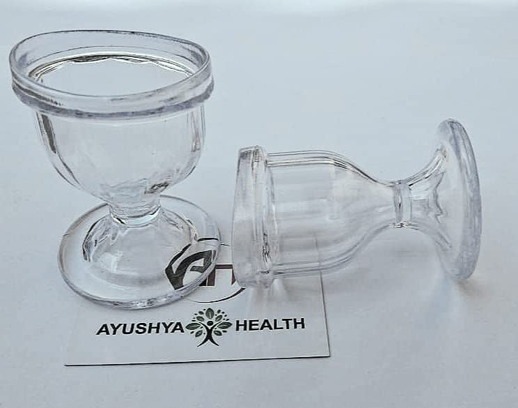 Transparent Eye Wash Cup with Storage Container - Eye Rinse & Cleansing Kit