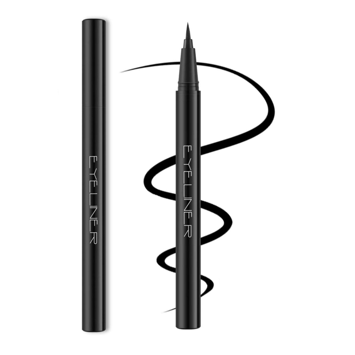 Waterproof Liquid Eyeliner Pencil - Smudge-Proof & Long-Lasting, Black