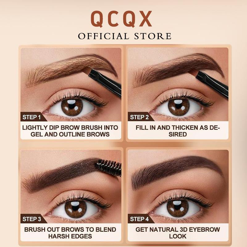 Eyebrow Tint Kit - Long-Lasting Waterproof Smudge-Proof Brow Dye Gel Set