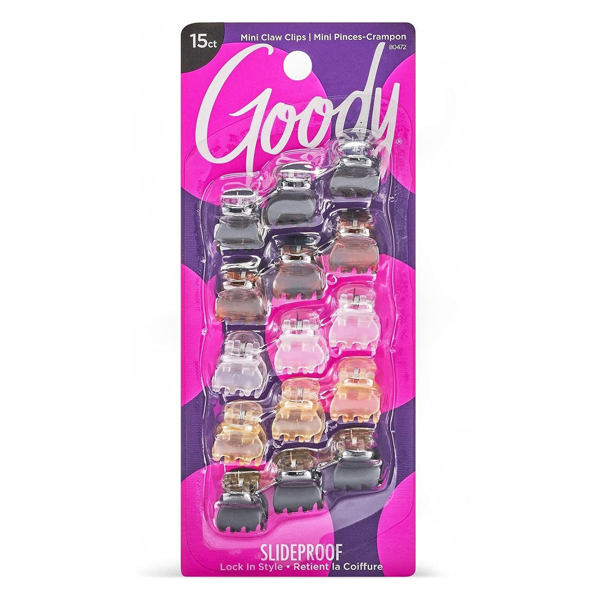 Chic SlideProof Mini Claw Clips - 15 Ct in Assorted Neutrals for All