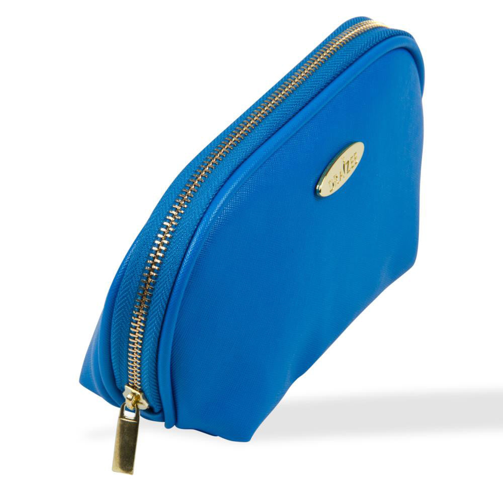 Deep Blue PU Leather Cosmetic Travel Organizer Bag Set (3 Pack)