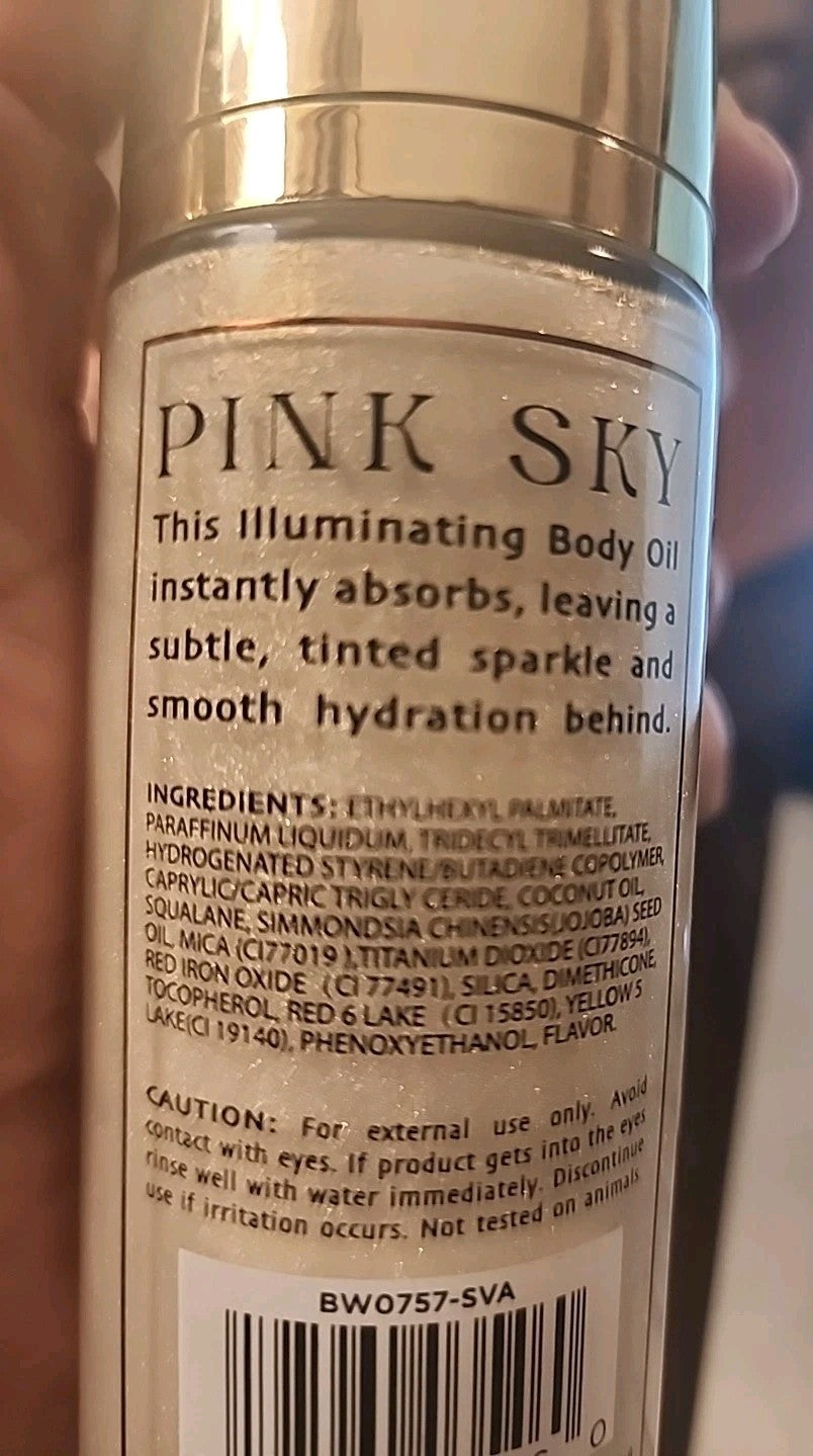 Pink Sky Sun Kissed Vanilla Scented Illuminatiing Body Oil 4 fl