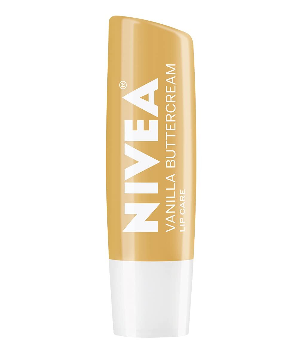 Nivea Vanilla Buttercream Lip Balm Set - Nourishing Moisturizing 0.17oz 6 Pack